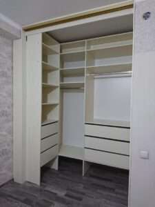 Шкаф с ящиками угловой на заказ Алматы