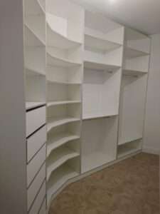 Гардероб белый матовый на заказ Алматы